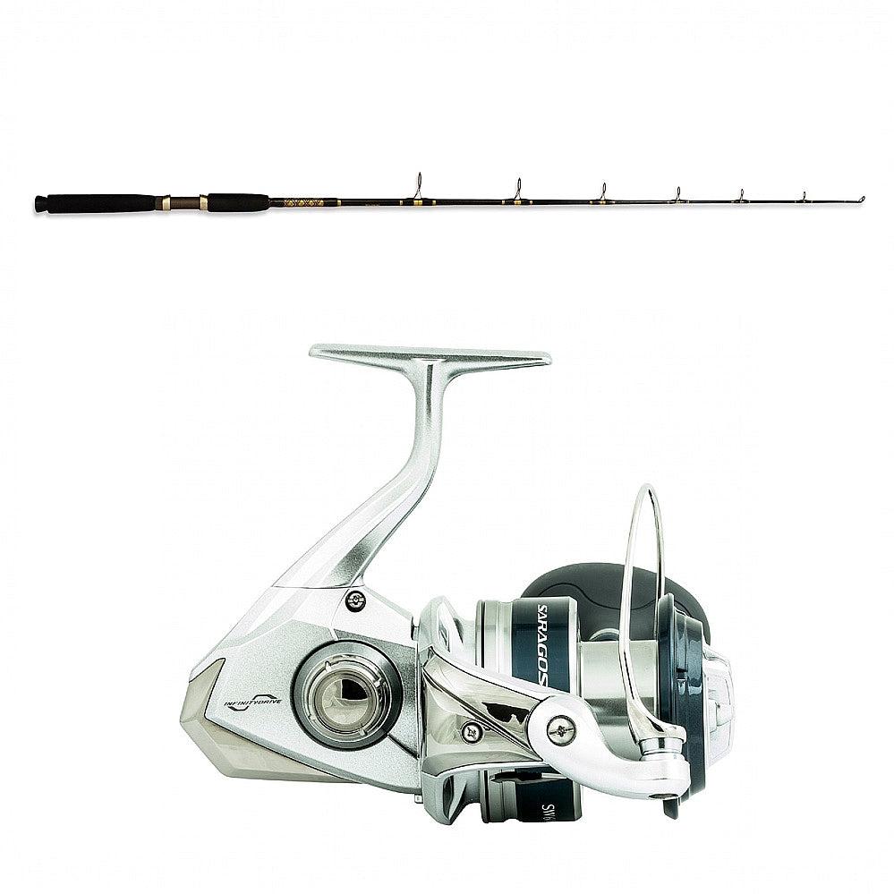 Shimano SARAGOSA SW A 14000XG with SP 8-15 6'6" CHAOS Gold Combo