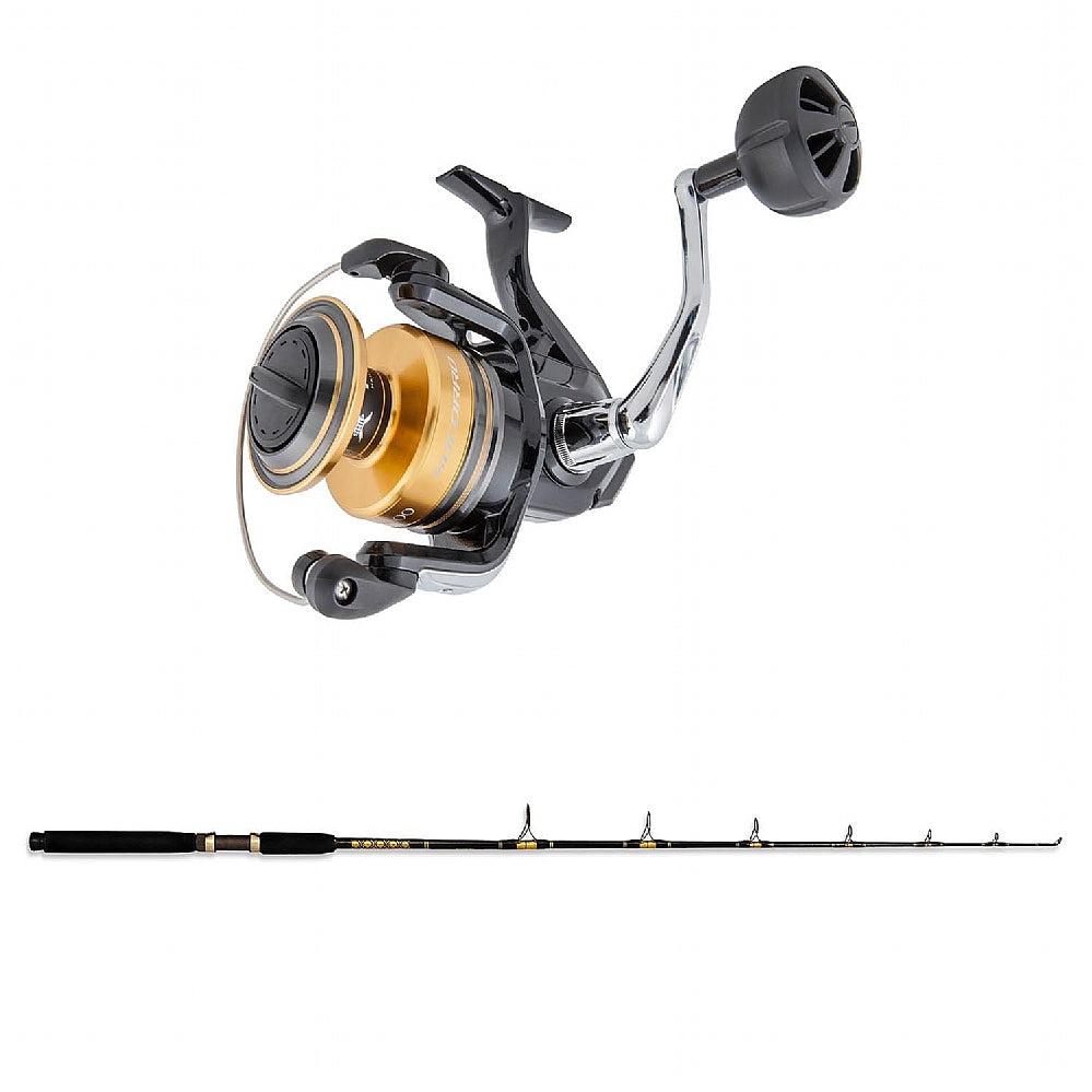 Shimano SOCORRO 8000F SW SPIN BOX with SPC 15-30 Sic Guides 7' CHAOS Gold Combo