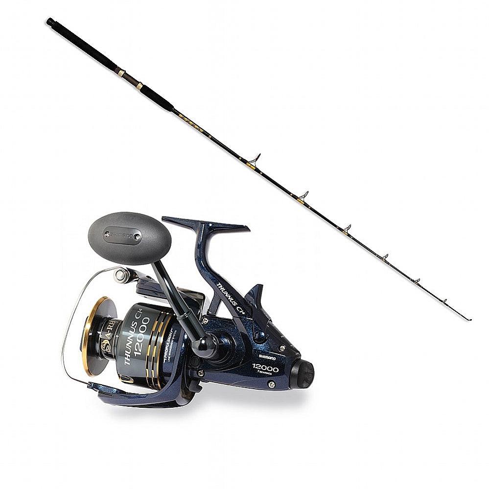 Shimano THUNNUS 12000 CI4 SW SPIN with SPC 15-30 6'6 CHAOS Gold Combo