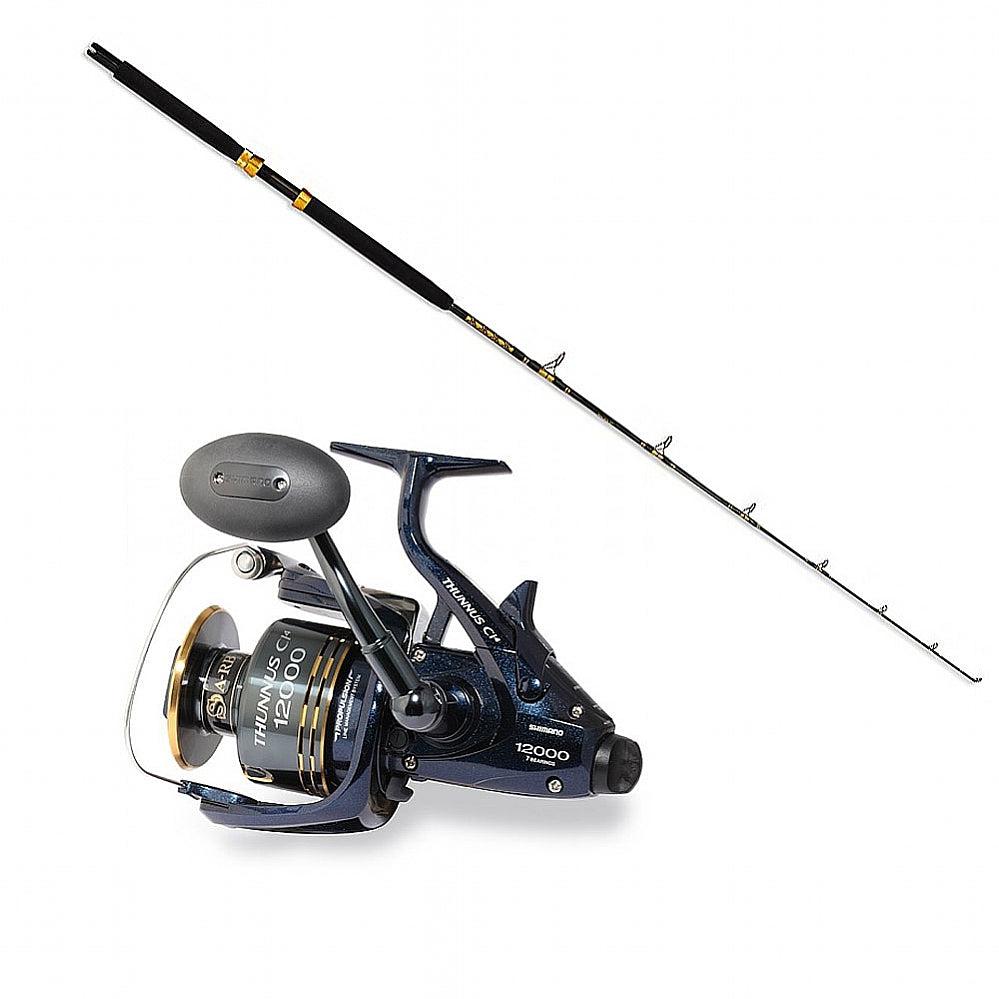 Shimano THUNNUS 12000 CI4 SW SPIN with SPC 15-30 Sic Guides 7&#39; CHAOS Gold Combo