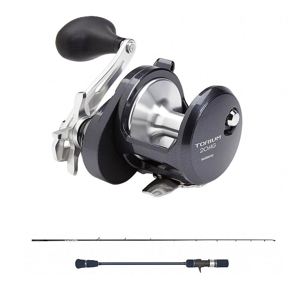 Shimano TORIUM 16 HGA STAR DRAG REEL and Temple Reef Elevate Rod E1 Combo