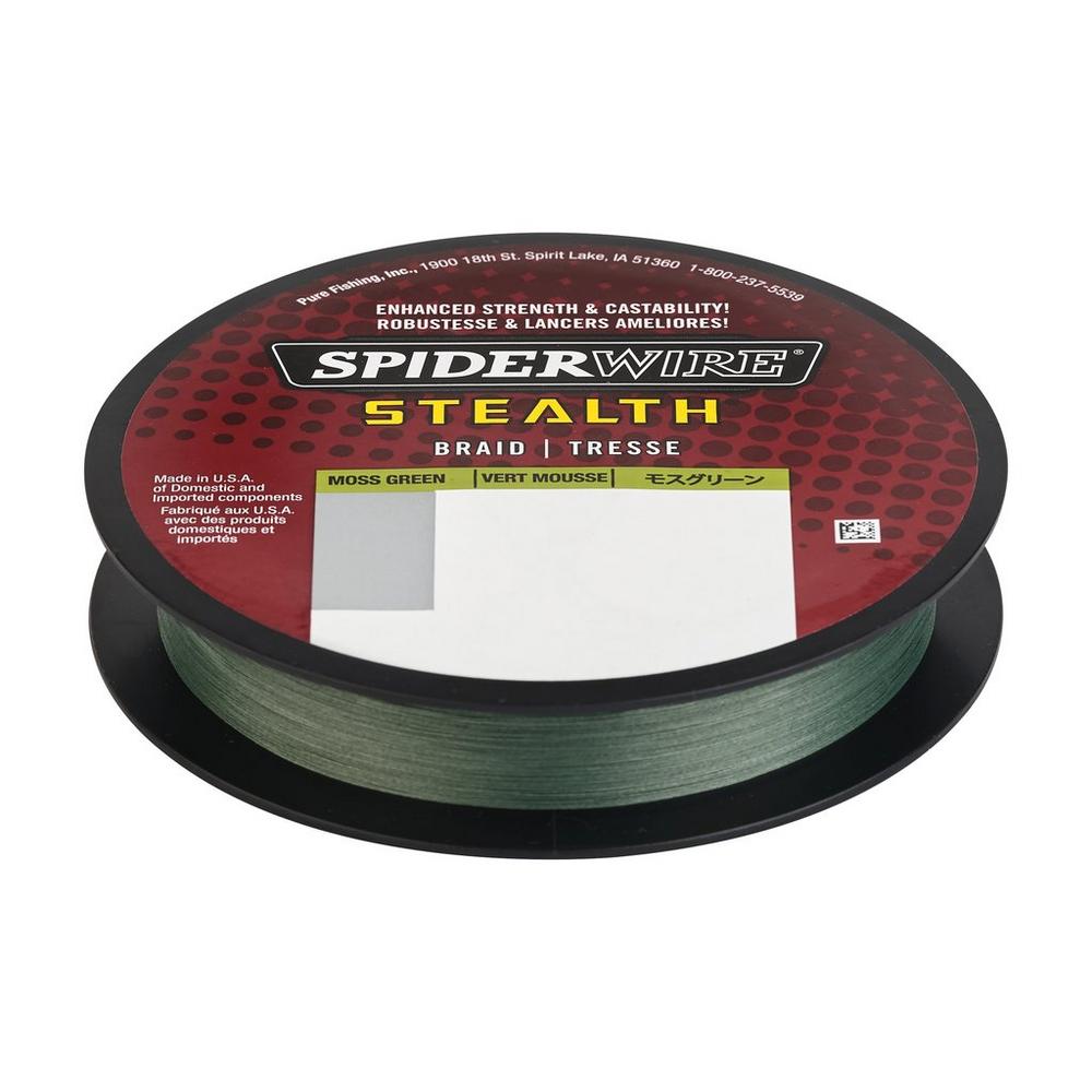 trilene braided fishing line Spiderwire Stealth Trilene 100% Fluorocarbon Dual Hi-Vis Yellow / 10lb