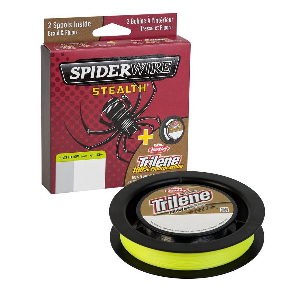 Spiderwire Stealth Trilene 100% Fluorocarbon Dual - 125yds