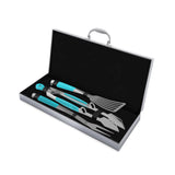 Toadfish Ultimate Grill Set with Carrying Case - Tongs, Spatula, Fork