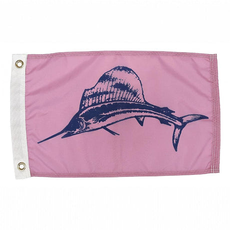 Taylor Made 2819 Sailfish Flag - Pink - 12" x 18" Nylon