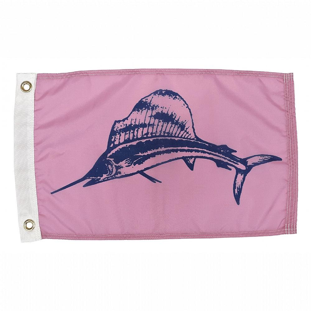 Taylor Made 2819 Sailfish Flag - Pink - 12&quot; x 18&quot; Nylon