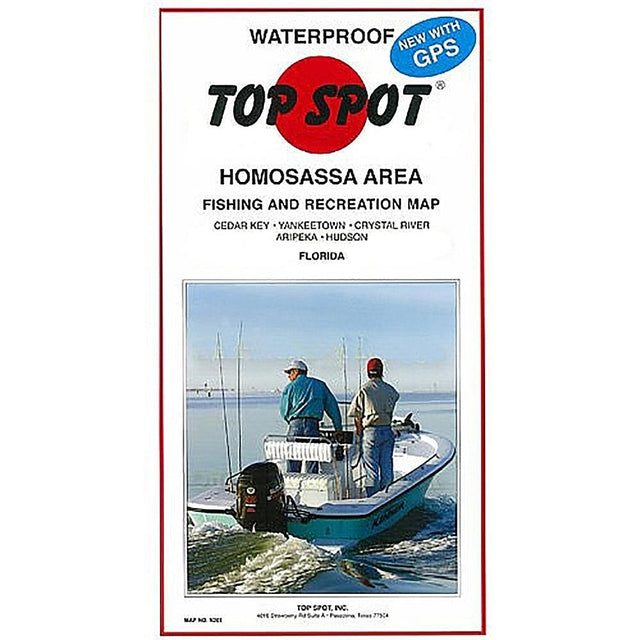 Top Spot Fishing Map N201, Homosassa Area, Inshore