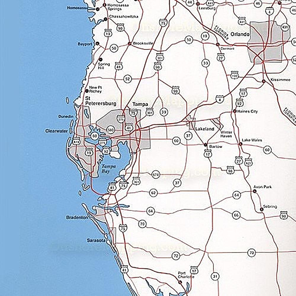 Top Spot Fishing Map N205, Homossassa to Everglades City - With Pipeline