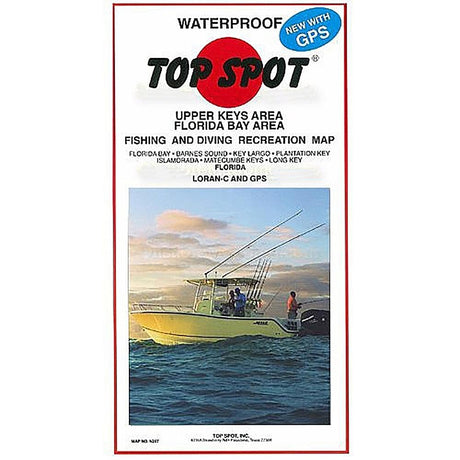 Top Spot Fishing Map N207, Florida Bay - Upper Keys Area