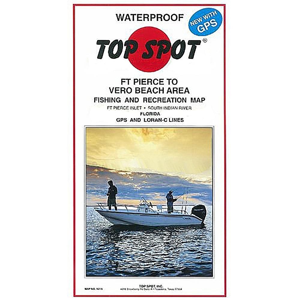 Top Spot Fishing Map N216, Fort Pierce to Vero Beach