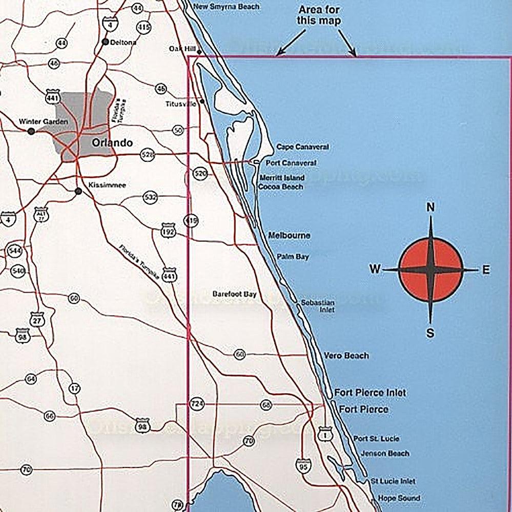 Top Spot Fishing Map N220, East Florida Offshore