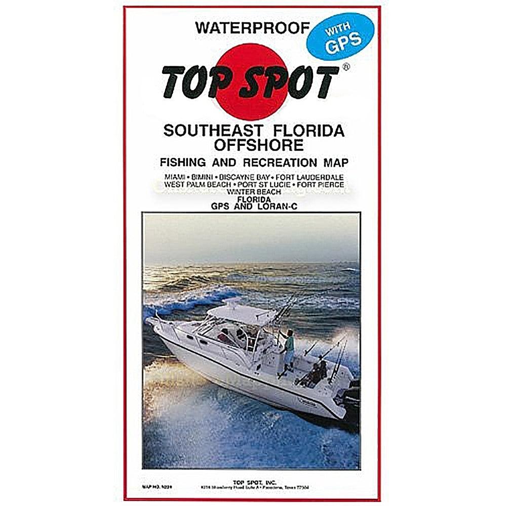 Top Spot Fishing Map N224, Florida, Miami, Winter Beach, Bimini