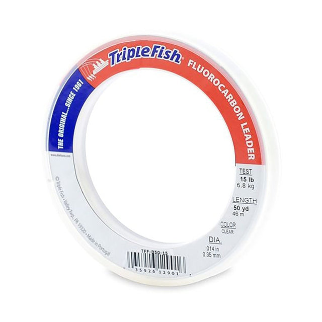 Triple Fish Fluorocarbon Leader 50YDS