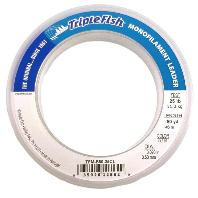 Triple Fish Monofilament Leader 50YDS