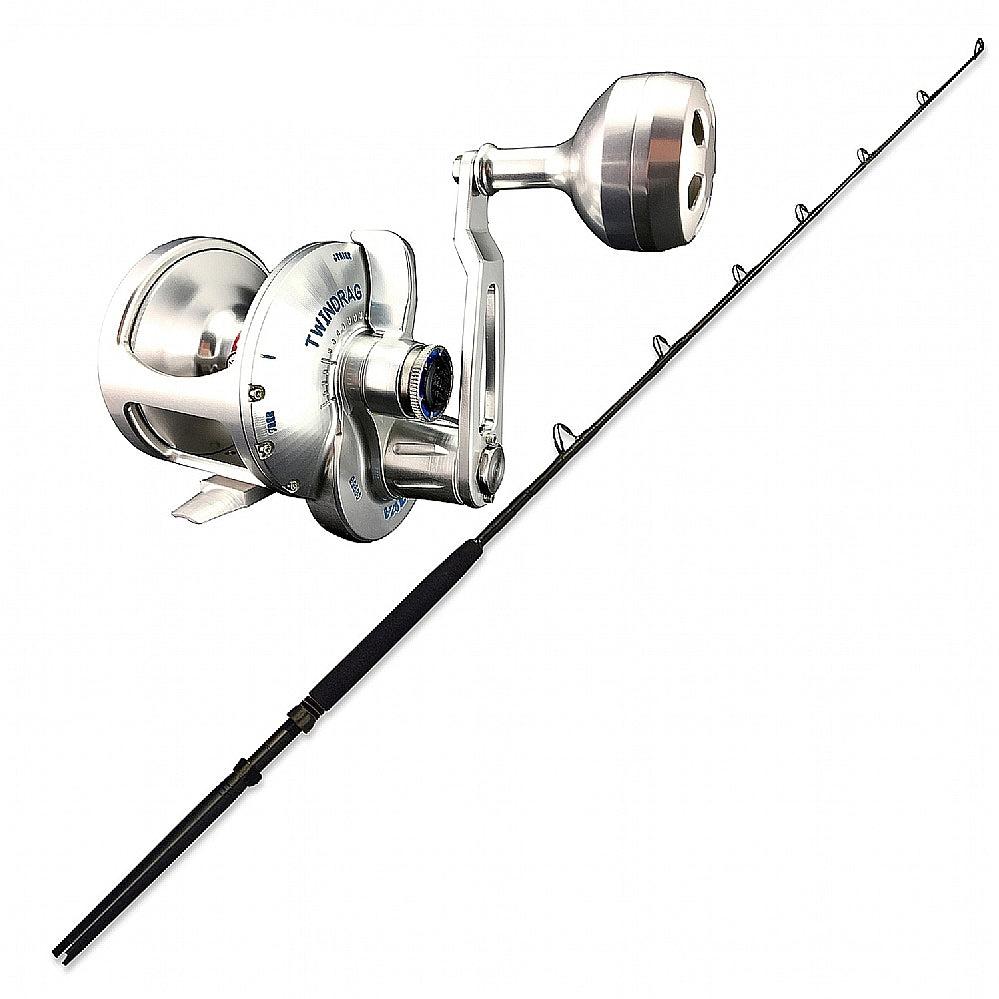 Trolling Combo Accurate Valiant BVL-600S Silver and CHAOS ECL 30-50 6FT Blackout
