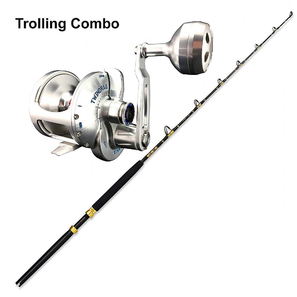 Trolling Combo Accurate Valiant BVL-600S Silver and CHAOS ECL 30-50 6FT CHAOS Gold
