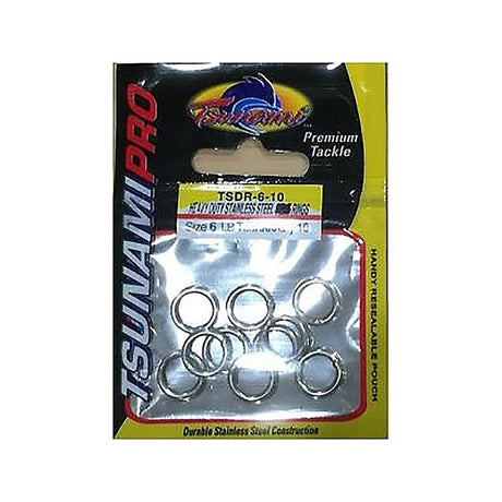 Tsunami Heavy Duty Stainless Steel Solid Ring - 10PK