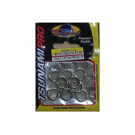 Tsunami Heavy Duty Stainless Steel Solid Ring - 10PK