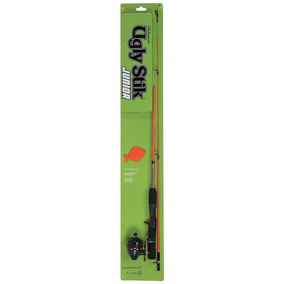 spincast rods 8 ft long ugly stik Ugly Stik Jr. Spincast Kit Orange 3.2:1 from UGLY STIK – CHAOS Fishing