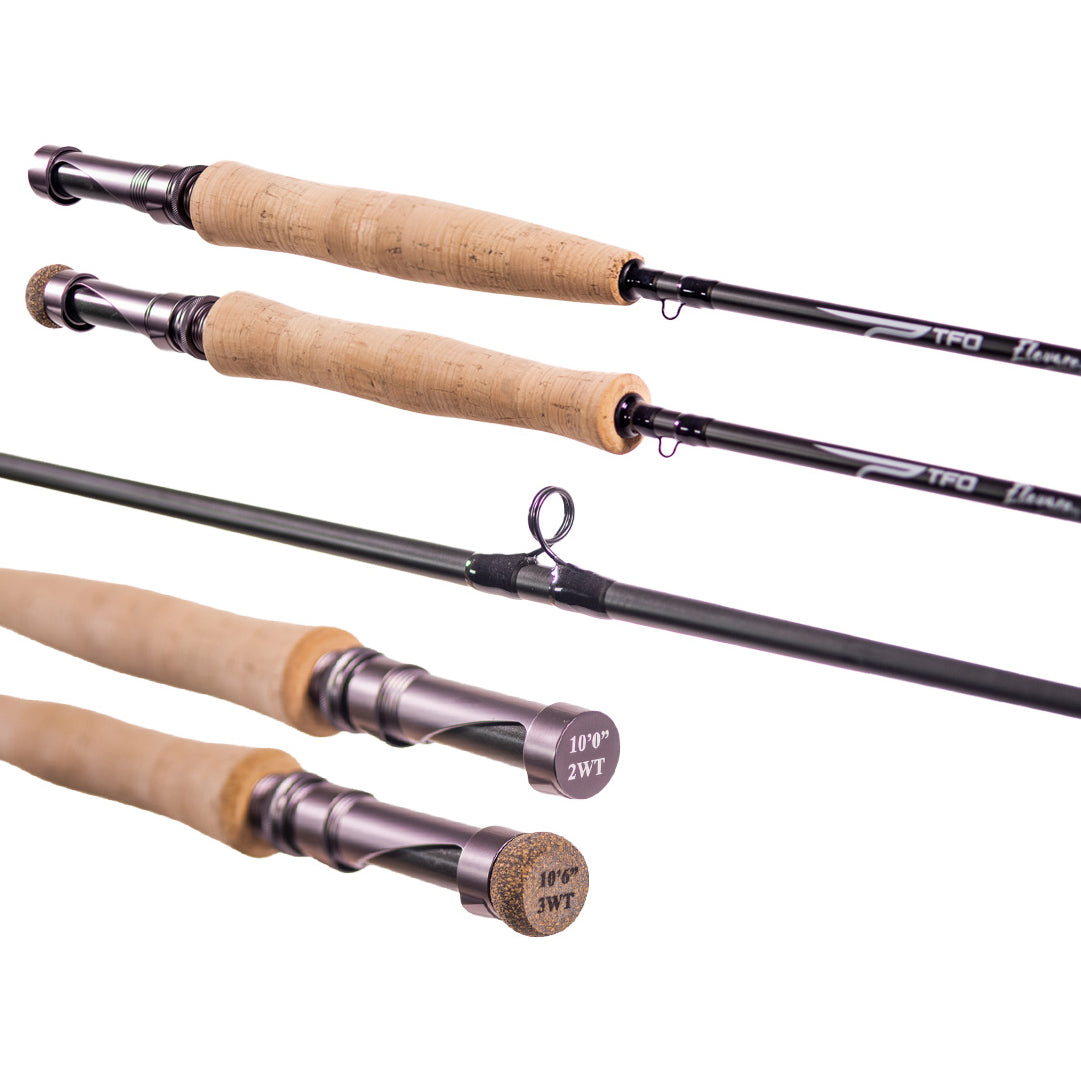 Temple Fork Outfitters 11FT0IN 4wt 4pc Elevare Fly Fishing Rod with Case