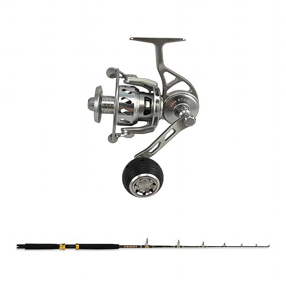 Van Staal VR Spin 150 with CHAOS SPC 15-30 Sic Guides 7FT Gold Rod Combo