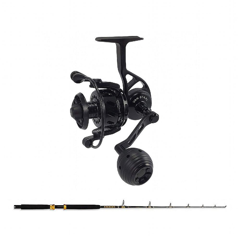 Van Staal VR Spin 50 Black with CHAOS SPGF 15-25 7FT Gold Rod Combo