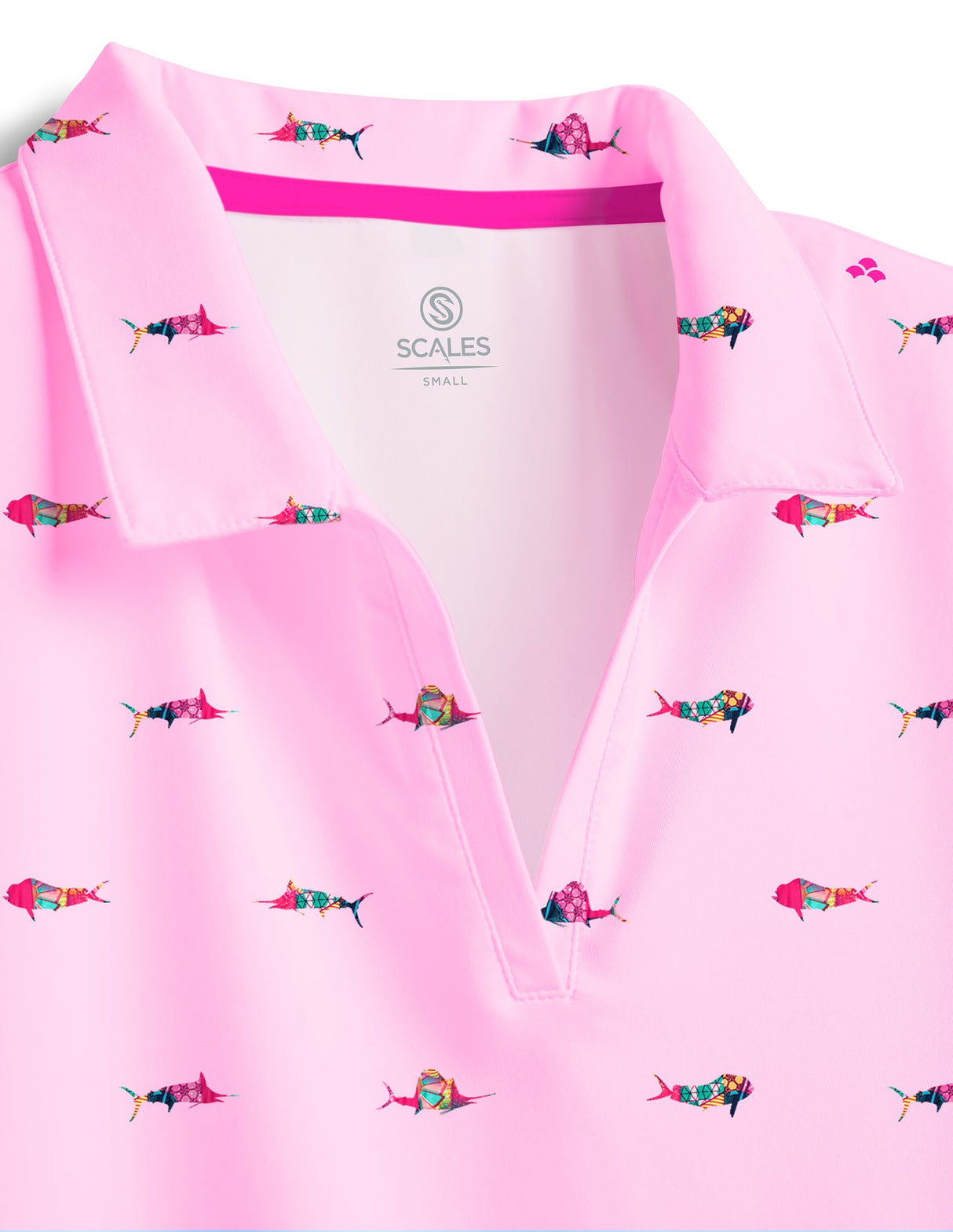 SCALES Trippy Fish Womens Polo