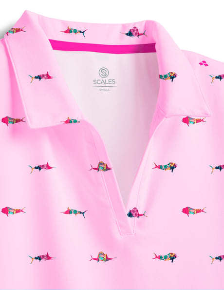 SCALES Trippy Fish Womens Polo