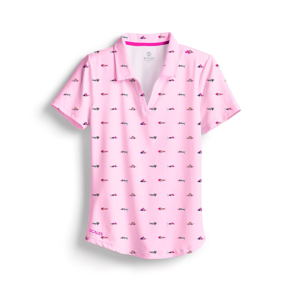 SCALES Trippy Fish Womens Polo