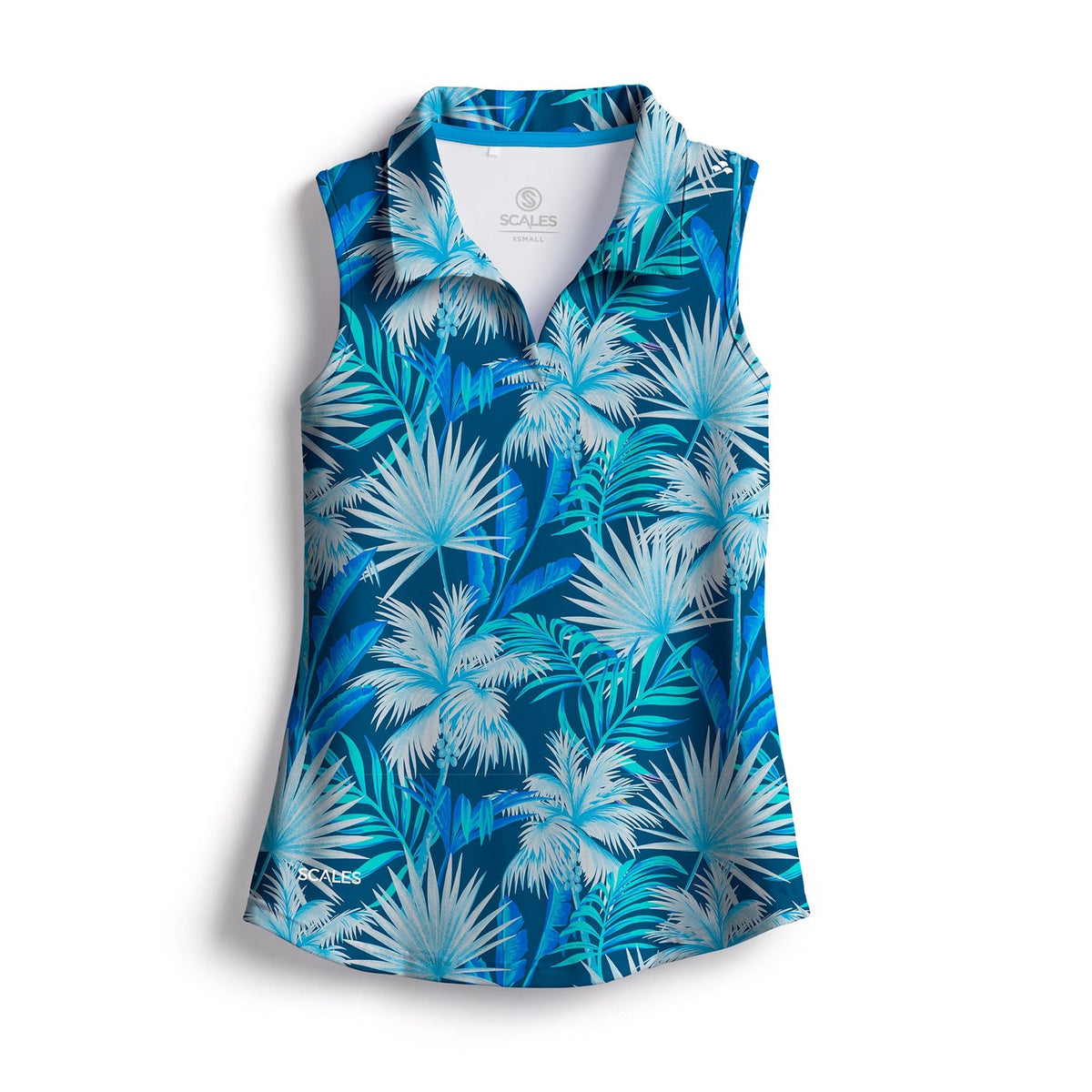 SCALES Palm City Womens Sleeveless Polo