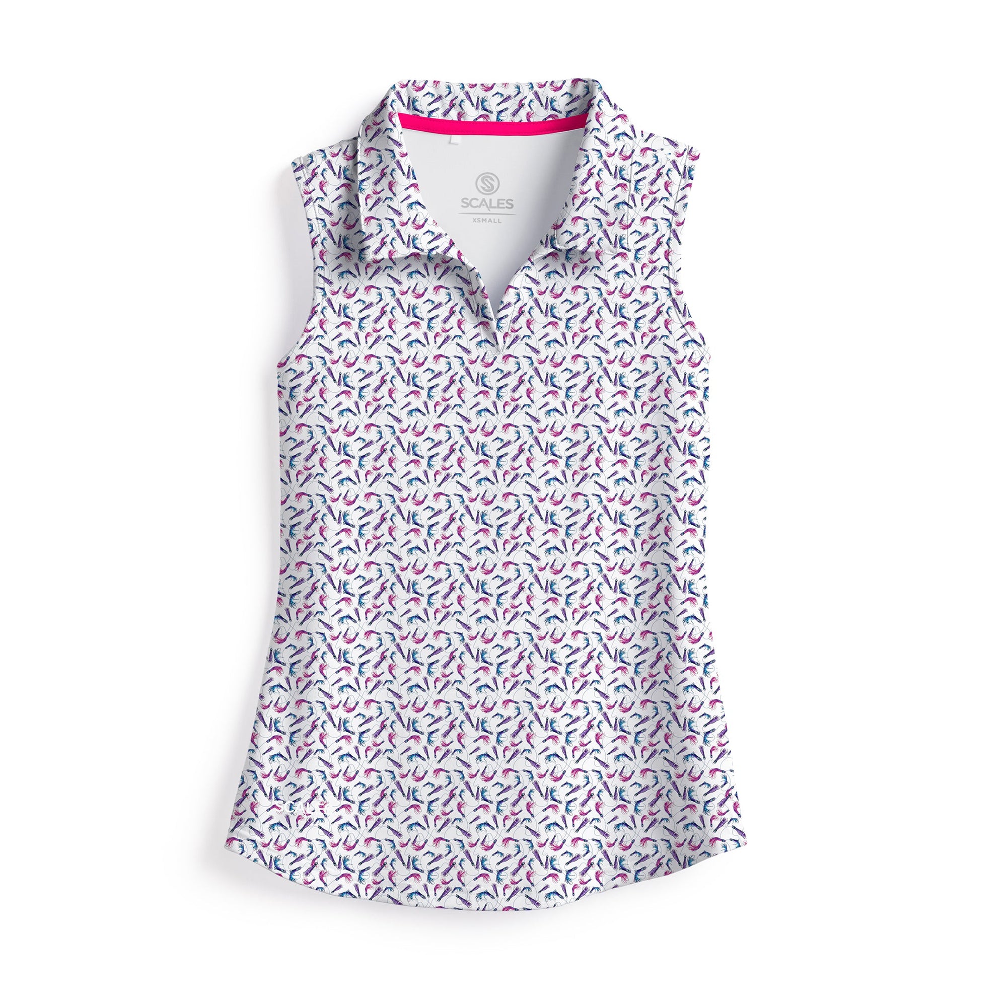 SCALES Lures of the Sea Womens Sleeveless Polo