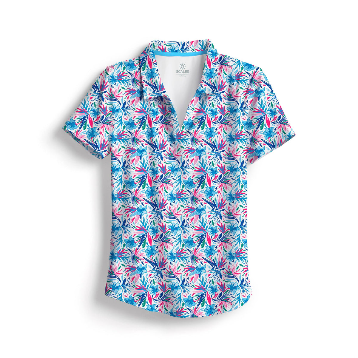 SCALES Wild Flowers Womens Polo