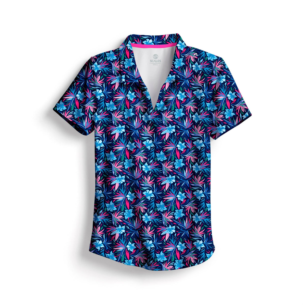 SCALES Wild Flowers Womens Polo