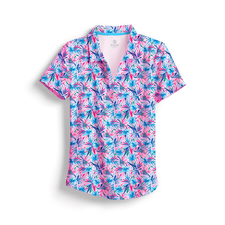 SCALES Wild Flowers Womens Polo