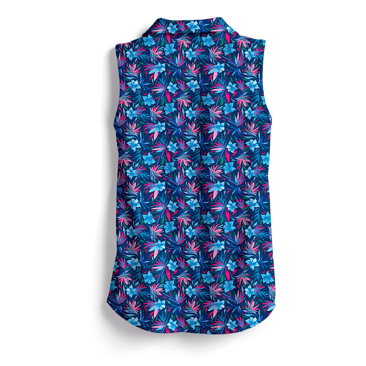 SCALES Wild Flowers Sleeveless Womens Polo