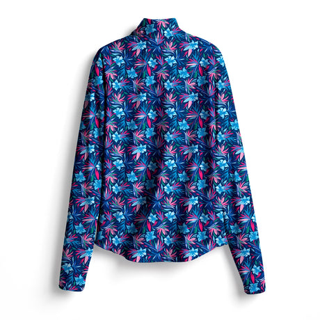 SCALES Wild Flowers Long Sleeve Womens Quarter-Zip