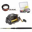 Daiwa Tanacom 1000 with CHAOS Kite Rod 32" with Winthrop Top with Tigress Kite Line Assembly and Tigress Kite Assembly Box