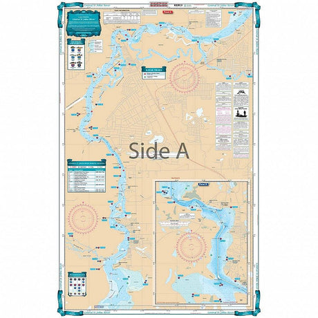 Waterproof Charts 137F Central St. Johns River Fishing Lake Fishing