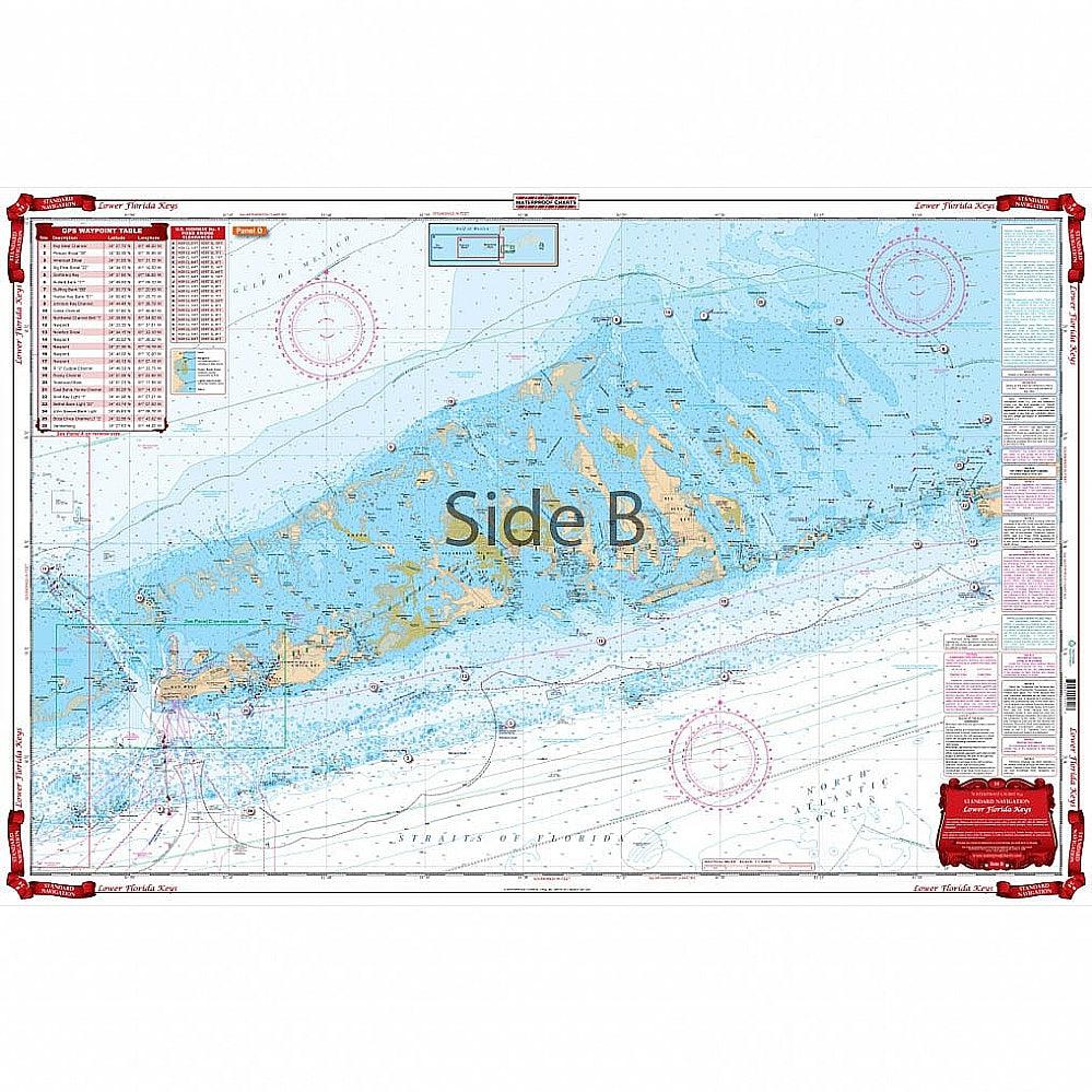 Waterproof Charts 34 Lower Florida Keys Standard Navigation