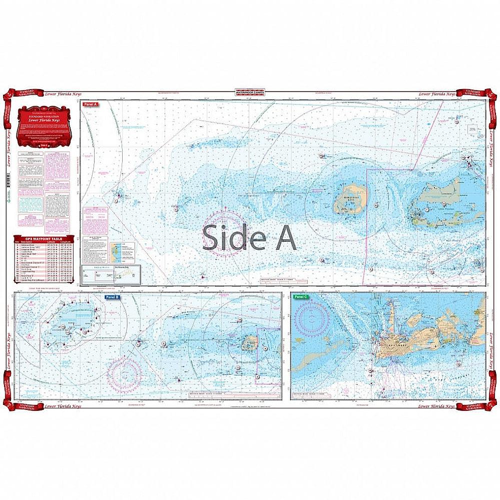Waterproof Charts 34 Lower Florida Keys Standard Navigation