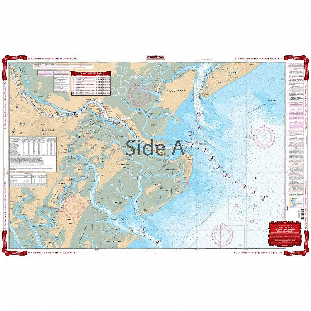 Waterproof Charts 97 St. Catherines Sound to Hilton Head ICW Standard