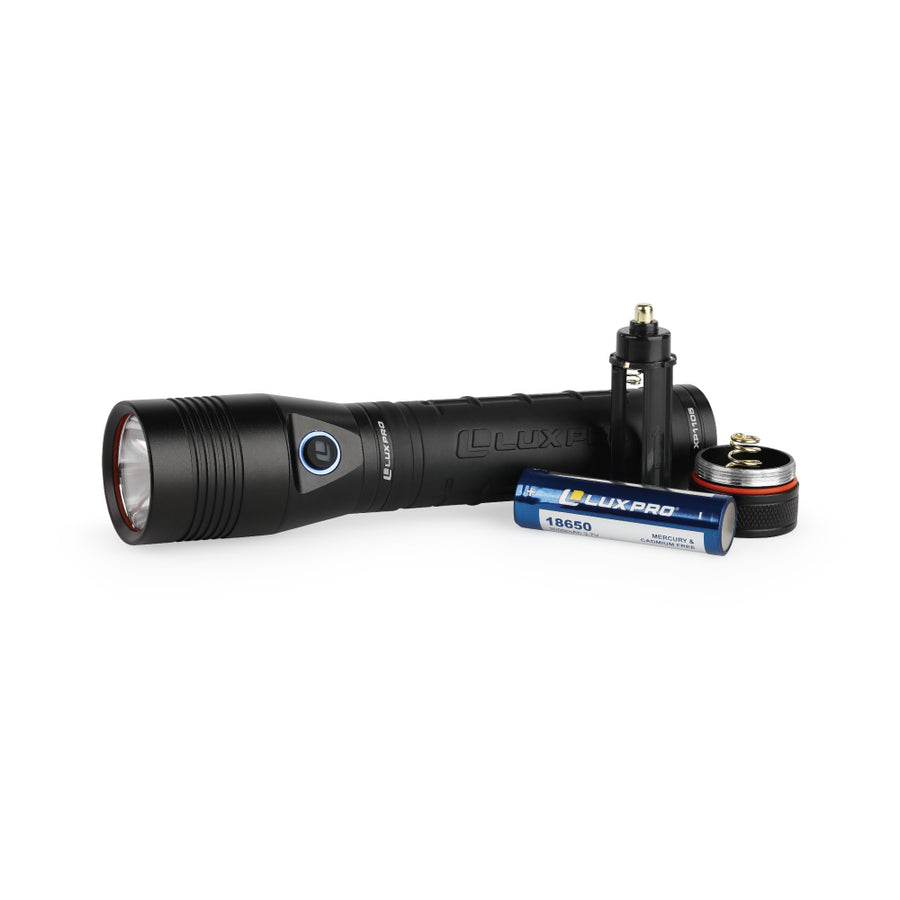 LUXPRO XP1105 Rechargeable/Power Bank Flashlight, 900 Lumen