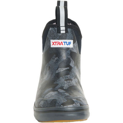 XTRATUF Women's 6" Black Camo Ankle Deck Boot