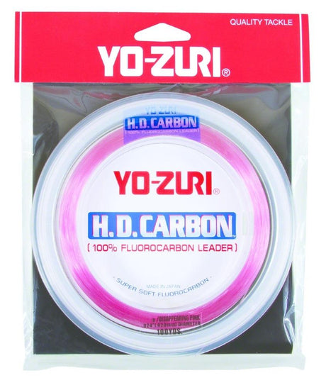 YO-ZURI H.D. Carbon Disappearing Pink Leader 100Yards