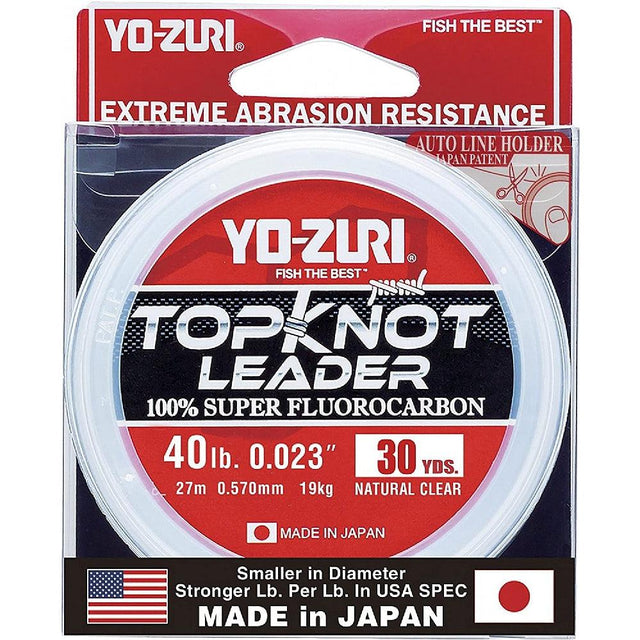 YO-ZURI TopKnot Flourocarbon Leader 30YDS