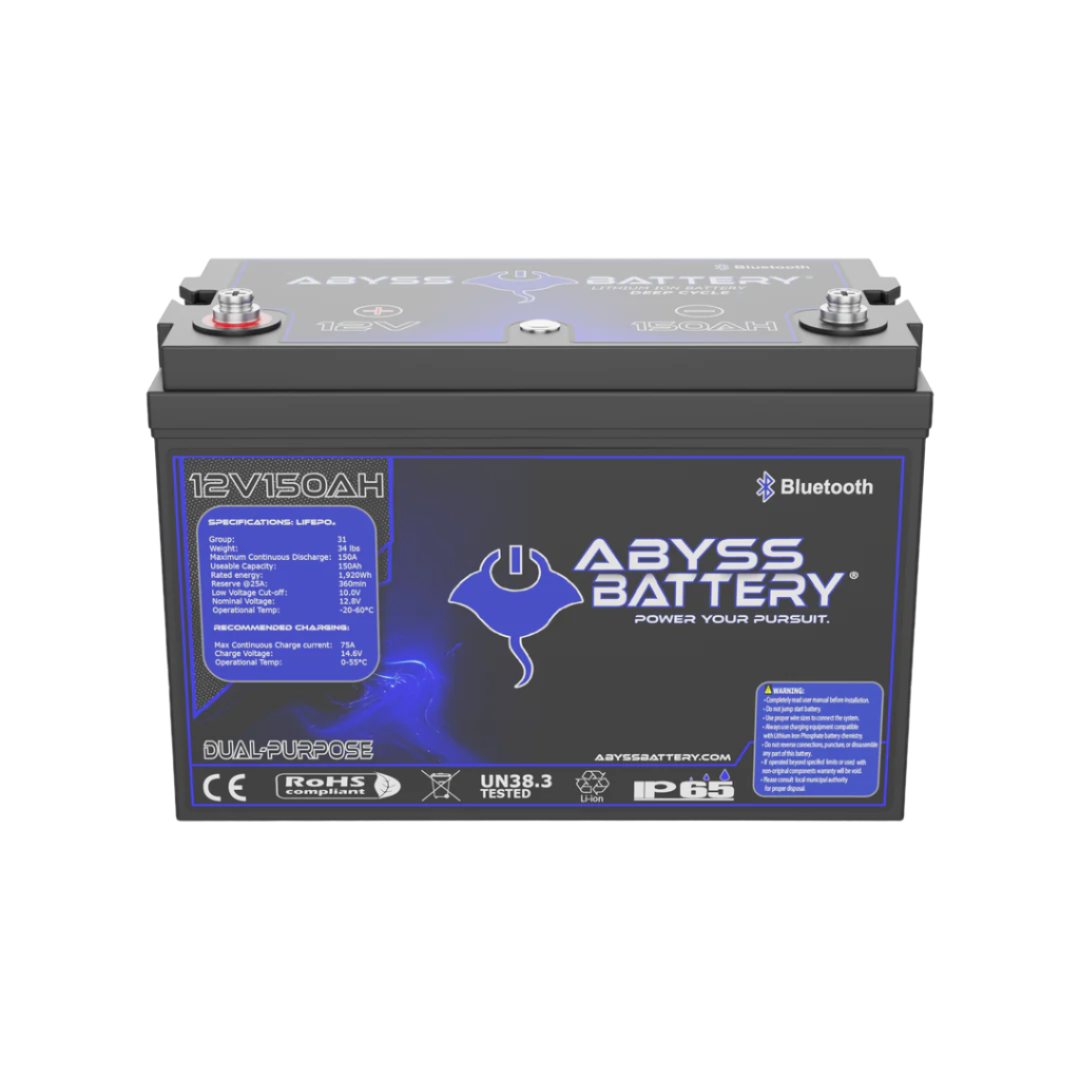 ABYSS 12V 150AH Dual Purpose Lithium Marine Battery