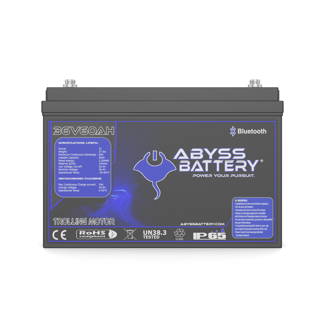 ABYSS 36V 60AH Lithium Trolling Motor Battery