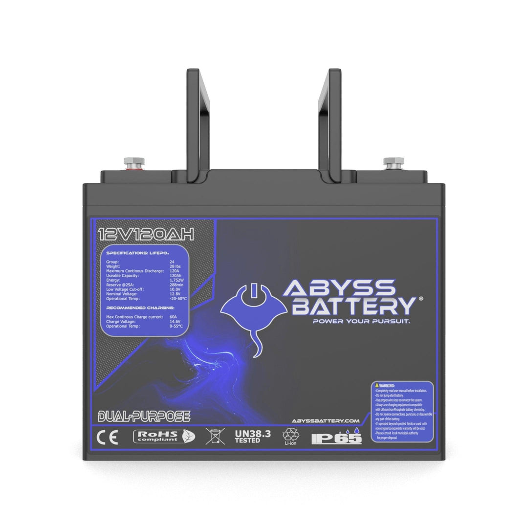 ABYSS 12V 120AH Dual Purpose Lithium Marine Battery