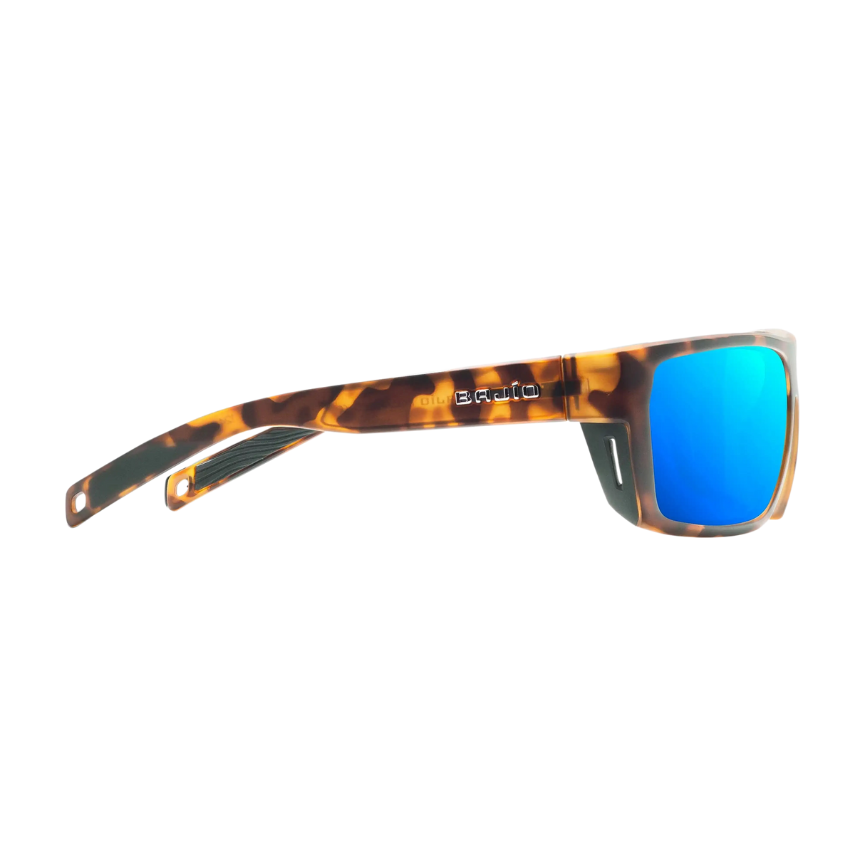 BAJIO Palometa Sunglasses | Brown Tortoise Matte Frame/ Blue Mirror Glass Lenses