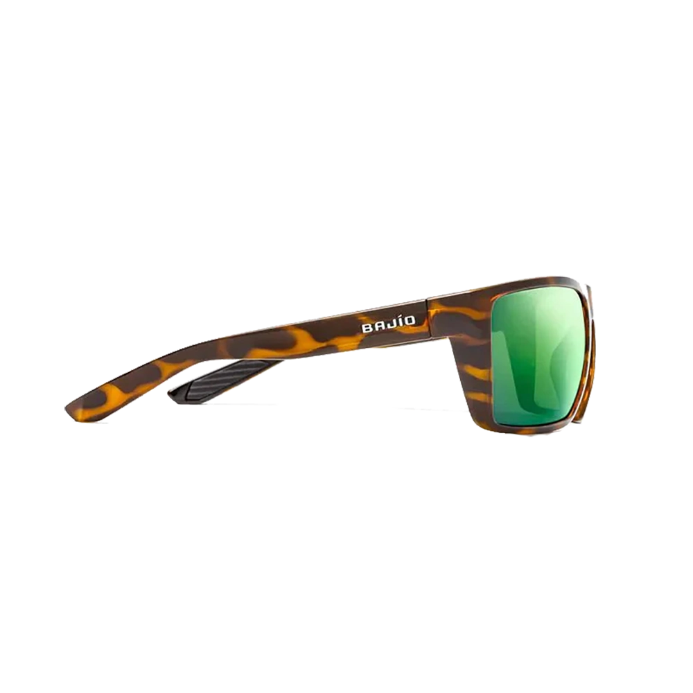 BAJIO Stiltsville Brown Tortoise | Green Mirror Glass